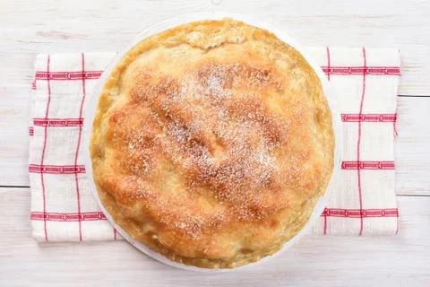 Apple pie, top view Foto stock