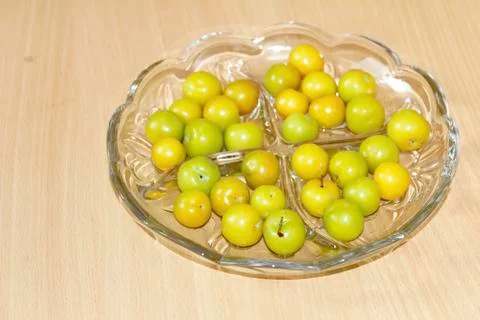 Apple on a plate Stock Photos