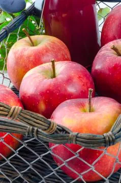 Apple plums juice Stock Photos