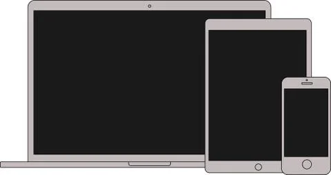Apple products Stock Illustration