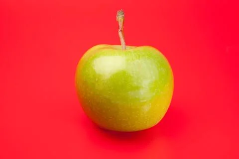 Apple red bright background Stock Photos