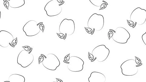 Apple of red color on a white background, vector illustration, pattern. fruit 스톡 일러스트