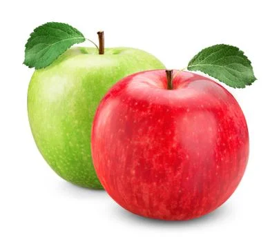 Apple red green Stock Photos