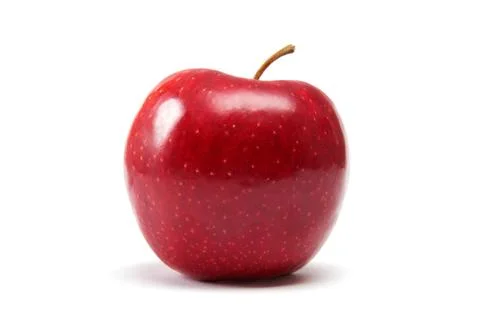 Apple red isolated on white background. Stock Photos