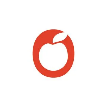 Apple Red logo Stock Illustration