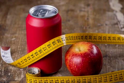 Apple representing types of overweight Stock Photos