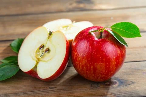 Apple is a ripe fruit. Stock Photos
