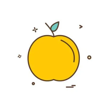 Apple school icon design vector 스톡 일러스트