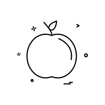 Apple school icon design vector 스톡 일러스트