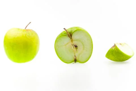 Apple sections Stock Photos