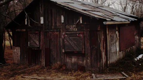 Apple Shack Outside of Cloudcroft Stockbeeldmateriaal 154278793