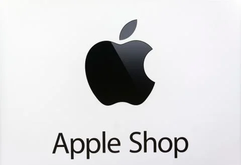 Apple shop, store for electonic devices Stock Illustration