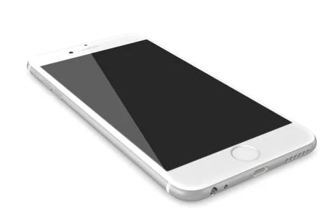 Apple silver iphone 6 Stock Illustration