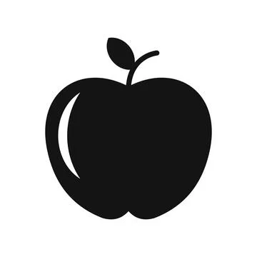 Apple simple icon Stock Illustration