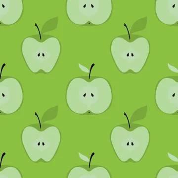 Apple simple pattern Stock Illustration