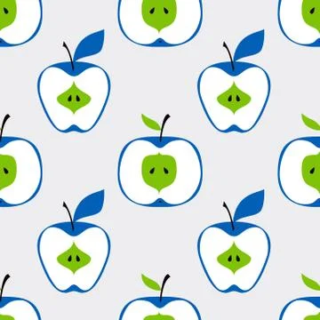 Apple simple pattern Stock Illustration