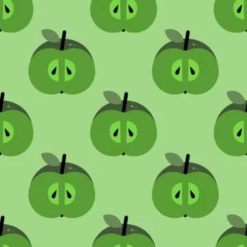 Apple simple pattern Stock Illustration