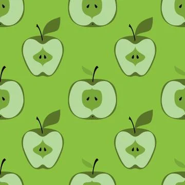 Apple simple pattern illustration Stock Illustration