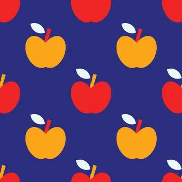 Apple simple seamless pattern Stock Illustration