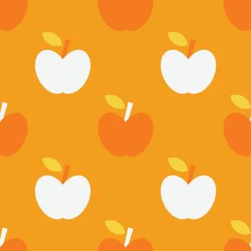 Apple simple seamless pattern Stock Illustration