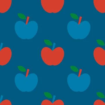 Apple simple seamless pattern Stock Illustration