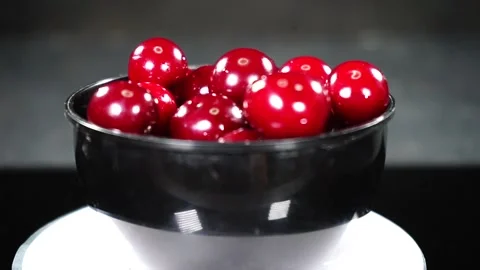 An apple sitting on top of a table Stock Footage 134588920