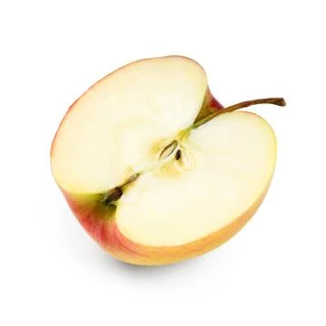 Apple slice closeup Stock Photos