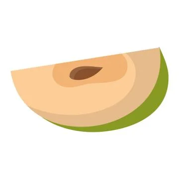 Apple slice vector Stock Illustration