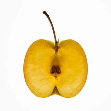 APPLE SLICED IN HALF Stock Photos