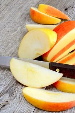 Apple sliced Foto stock