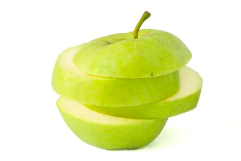 Apple slices Stock Photos