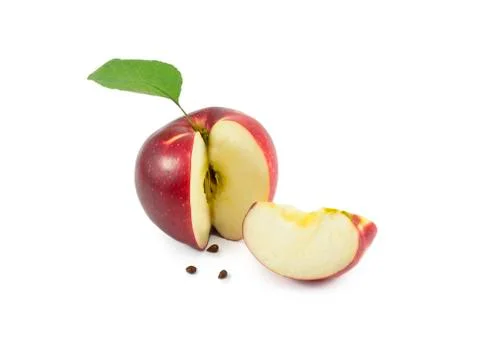 Apple slices Stock Photos