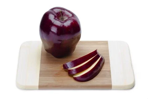 Apple slices Stock Photos