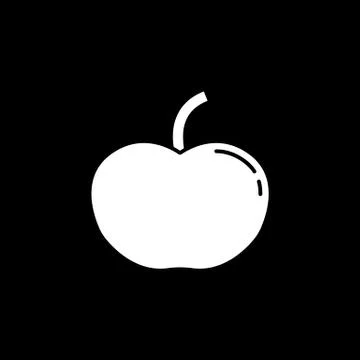 Apple solid icon Illustrazione stock