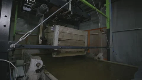 Apple sorting and packing plant Video stock 147008865