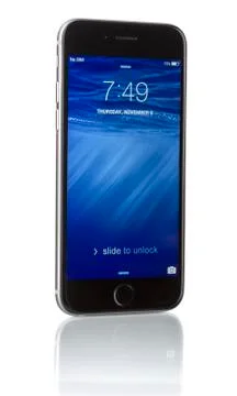 Apple Space Gray iPhone 6 Stock Photos