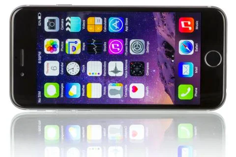 Apple Space Gray iPhone 6 Stock Photos