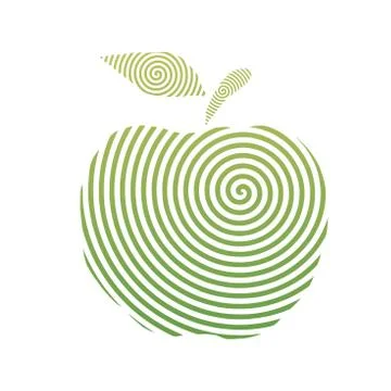 Apple spiral Stock-Illustration