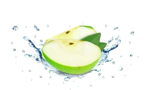 Apple splash Stock Photos