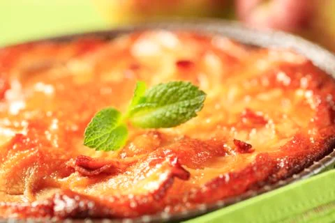 Apple sponge cake Stock Photos