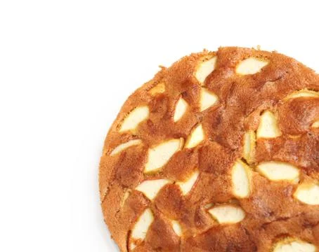 Apple sponge cake Stock Photos