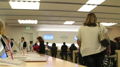 Apple Store 4 Stock Footage