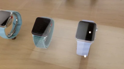 Apple Store - Apple Watch 2 Stock Footage 93811711