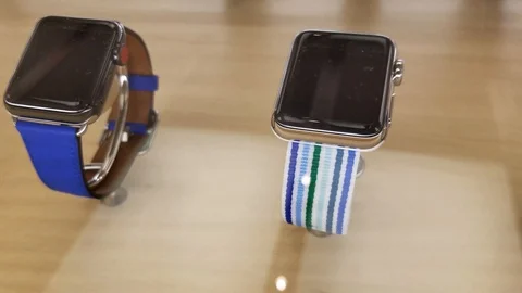 Apple Store - Apple Watch 3 Stock Footage 93811716