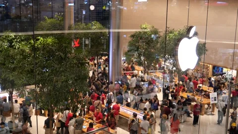 Apple Store in Bangkok Stock-Footage 132335171