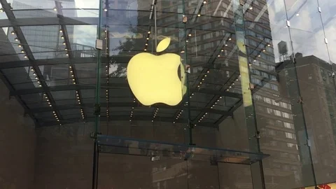 Apple Store is a chain of retail stores owned and operated by Apple Inc., Stock Footage 70175250
