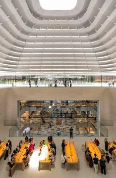 Apple Store at The Exchange TRX, Kuala Lumpur, Malaysia, featuring its iconic Stock Photos