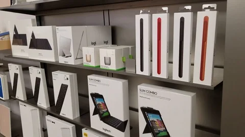 Apple Store - iPad Pro Case Stock Footage 93811760