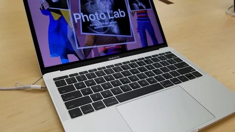 Apple Store - MacBook Pro Stock Footage 93811743