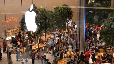 Apple Store in Thailand Stock Footage